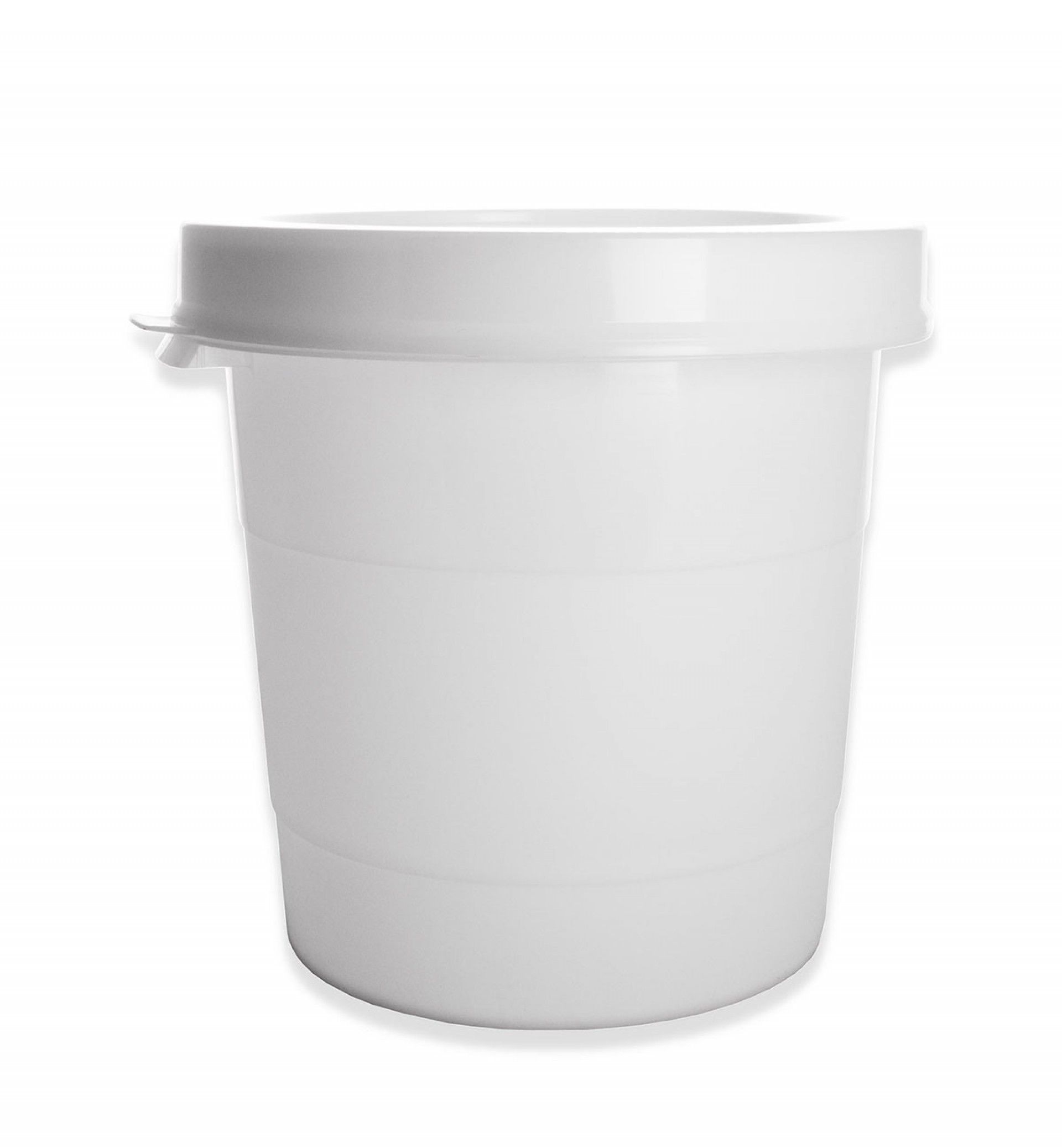 Contentor Polietileno com Tampa Redondo Branco 30L 38.5X38.5cm