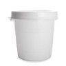 Contentor Polietileno com Tampa Redondo Branco 30L 38.5X38.5cm