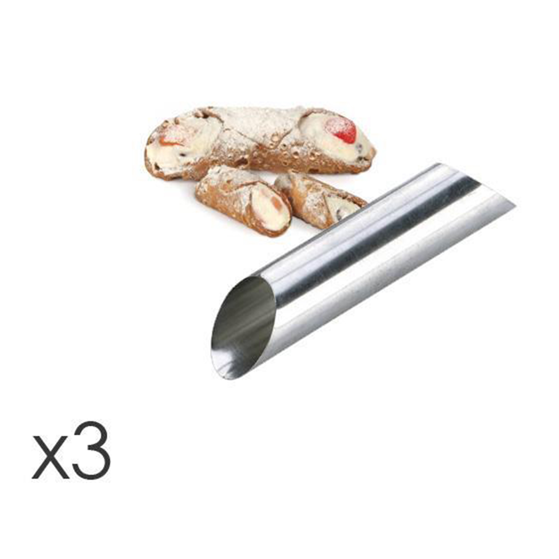 Molde Rolo Delicia 12cm Pack 3