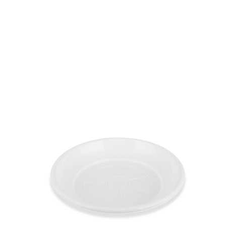 Prato para Vaso Tradicional Brilho Redondo Branco 15cm - Image product