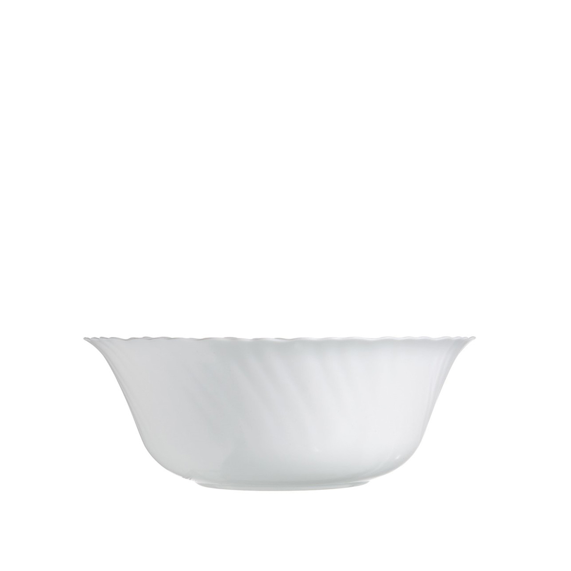 Saladeira Vidro Opaco Feston Branco