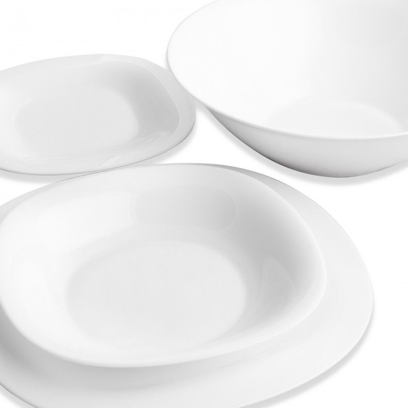 Serviço Jantar Carine Branco 19 Peças Serviço Jantar Carine Branco 19 Peças