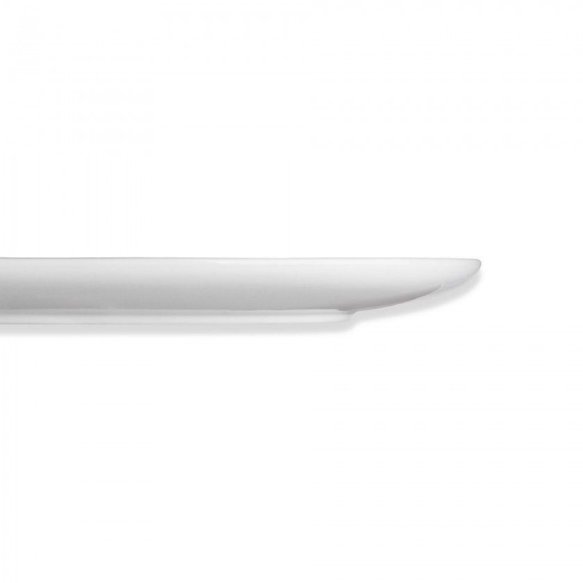 Travessa Porcelana Roma Branco 40X22X2.8cm Travessa Porcelana Roma Branco 40X22X2.8cm