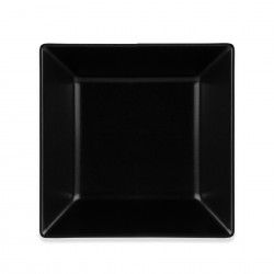 Prato Porcelana Ming II Preto 26X26X2.5cm