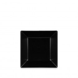 Prato Porcelana Fundo Porcelana Ming II Preto 17.5X17.5X5cm