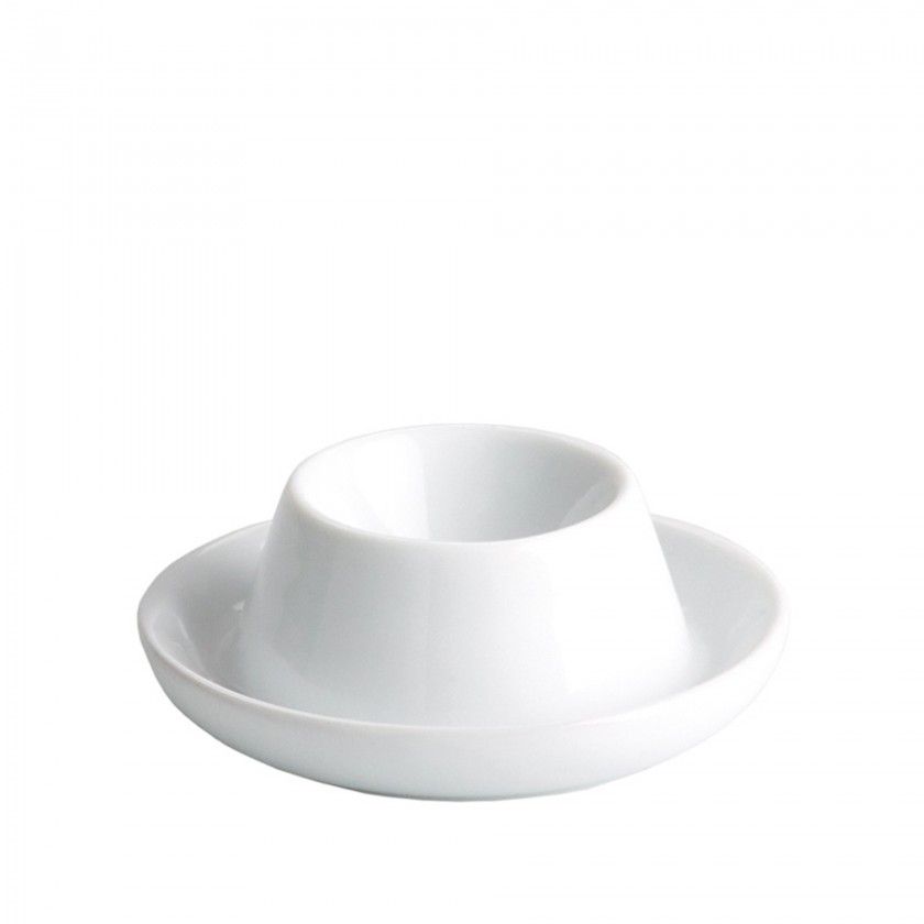 Suporte para Ovo Porcelana Degustacion Branco 8.5X3.5cm
