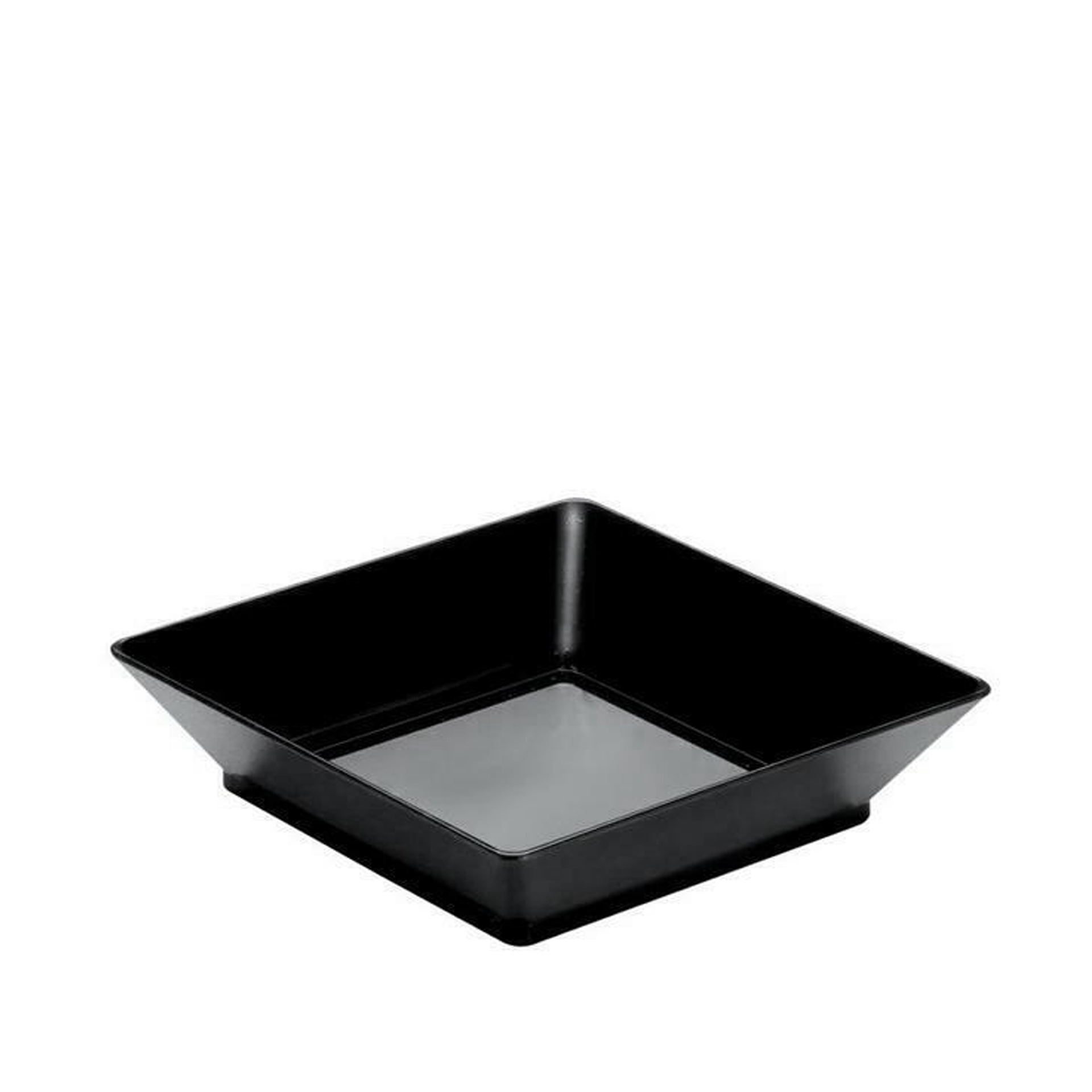 Prato Reutilizável Fingerfood Mini Preto 45ml Pack 25