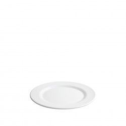 Prato Bavaro Raso Melamina Branco 25.5X2.5cm