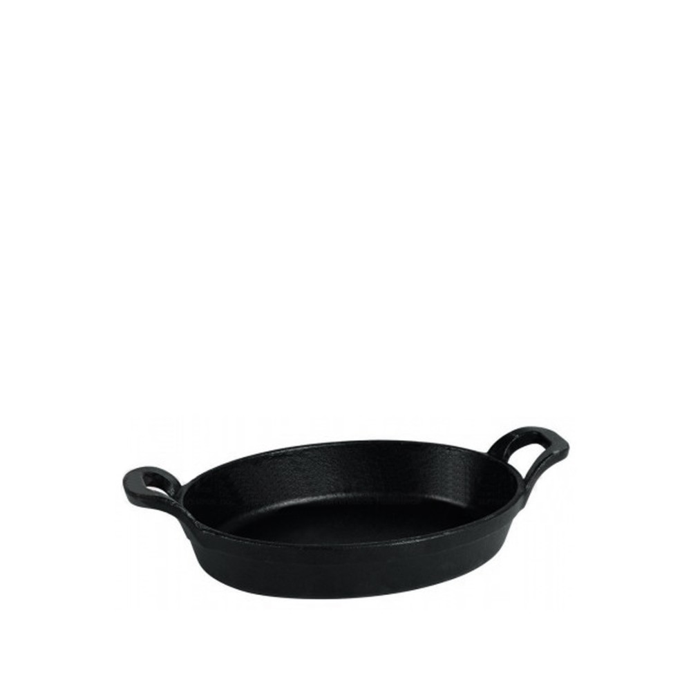 Assadeira Ferro Gourmand Oval 22X15.5X4.5cm Preto
