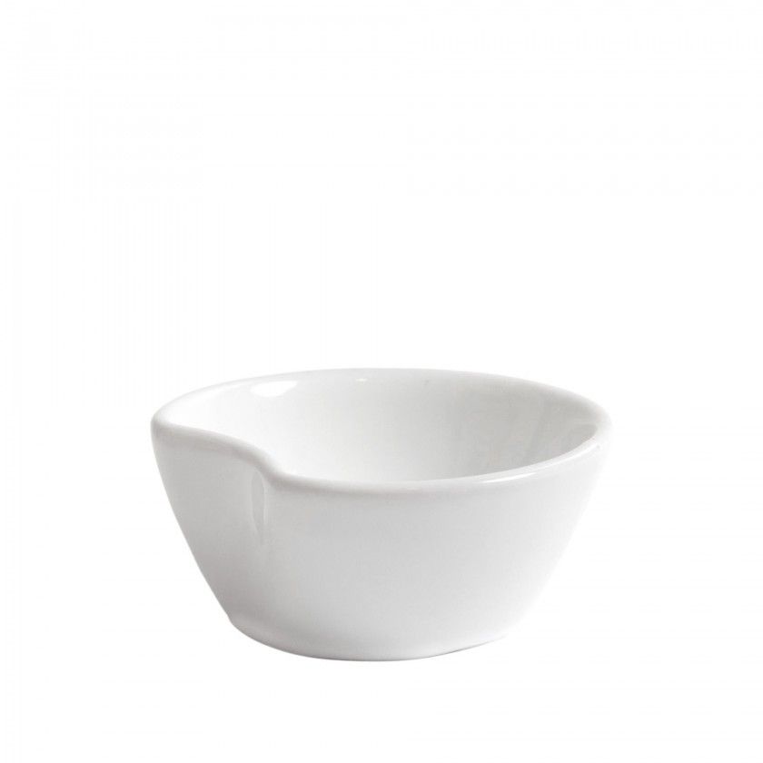 Molheira Porcelana Degustacion Branco 7X3cm