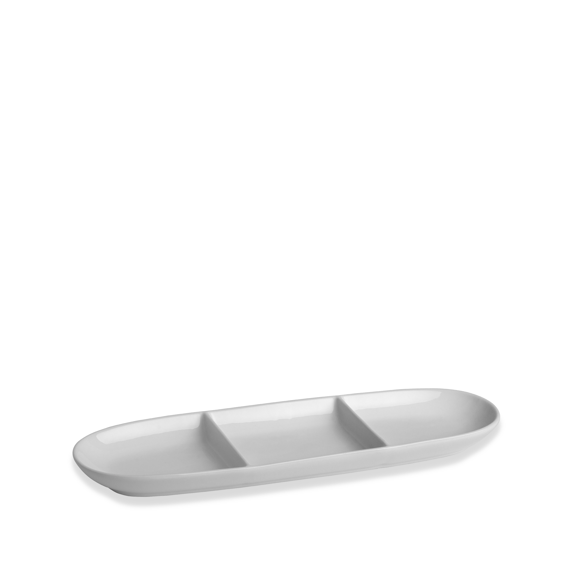 Bandeja Porcelana Degustacion com 3 Taças Branco 10cl