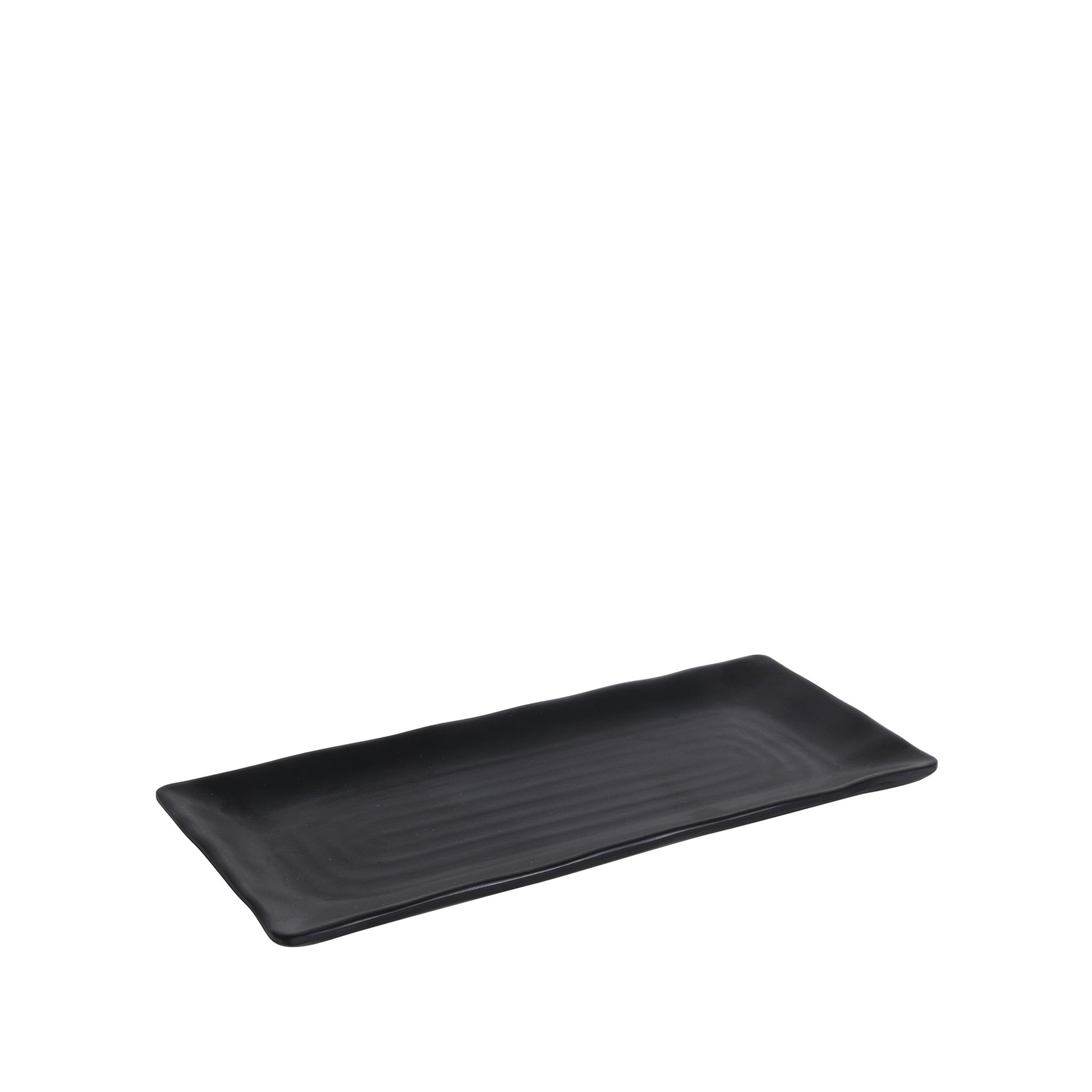 Bandeja Melamina Troya Preto 26X11.5X2cm