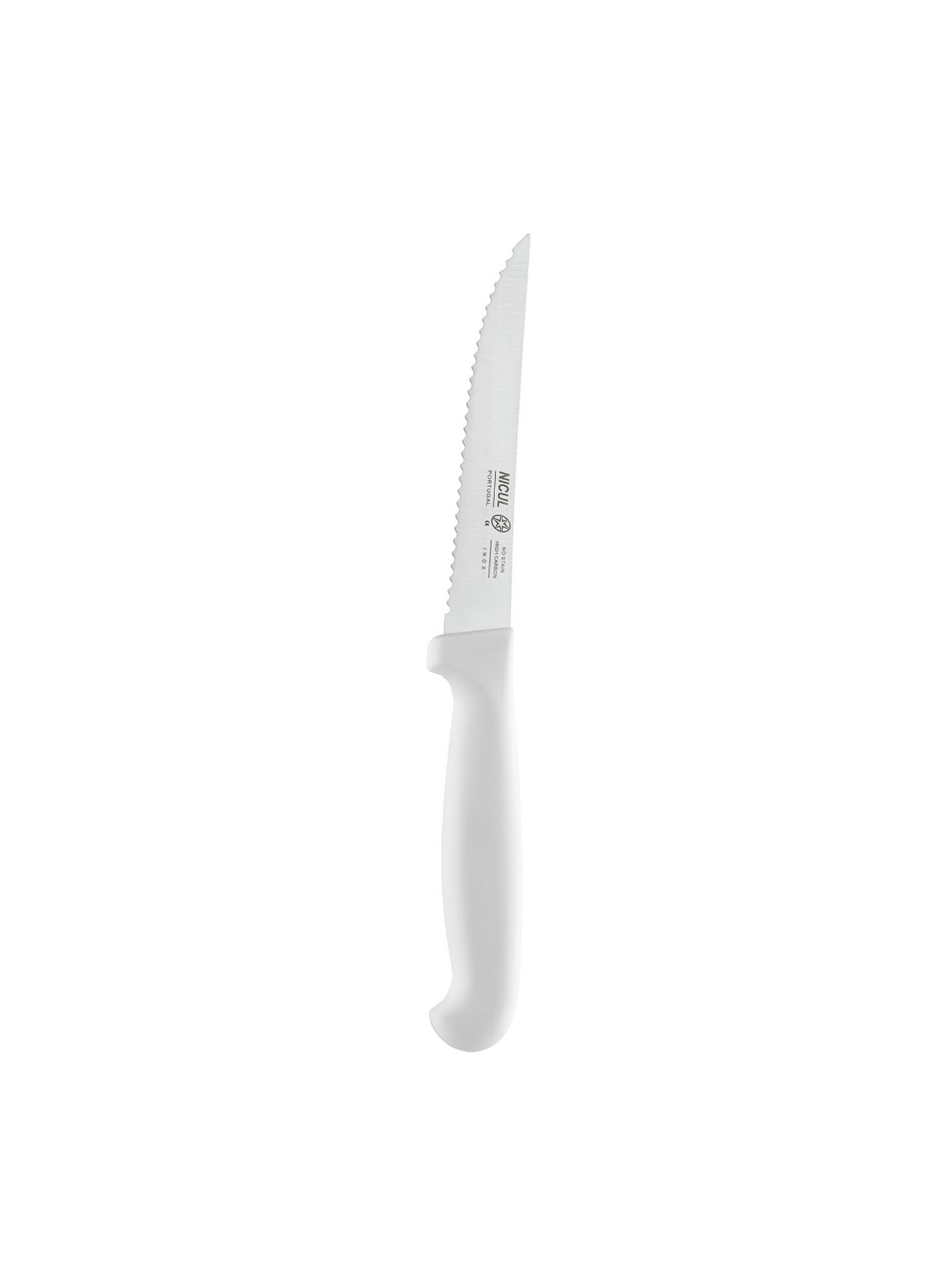 Faca Cozinha Serrilha Activa Cabo Branco 10cm