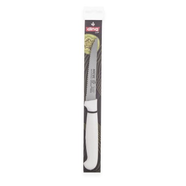 Faca Cozinha Serrilha Activa Cabo Branco 10cm