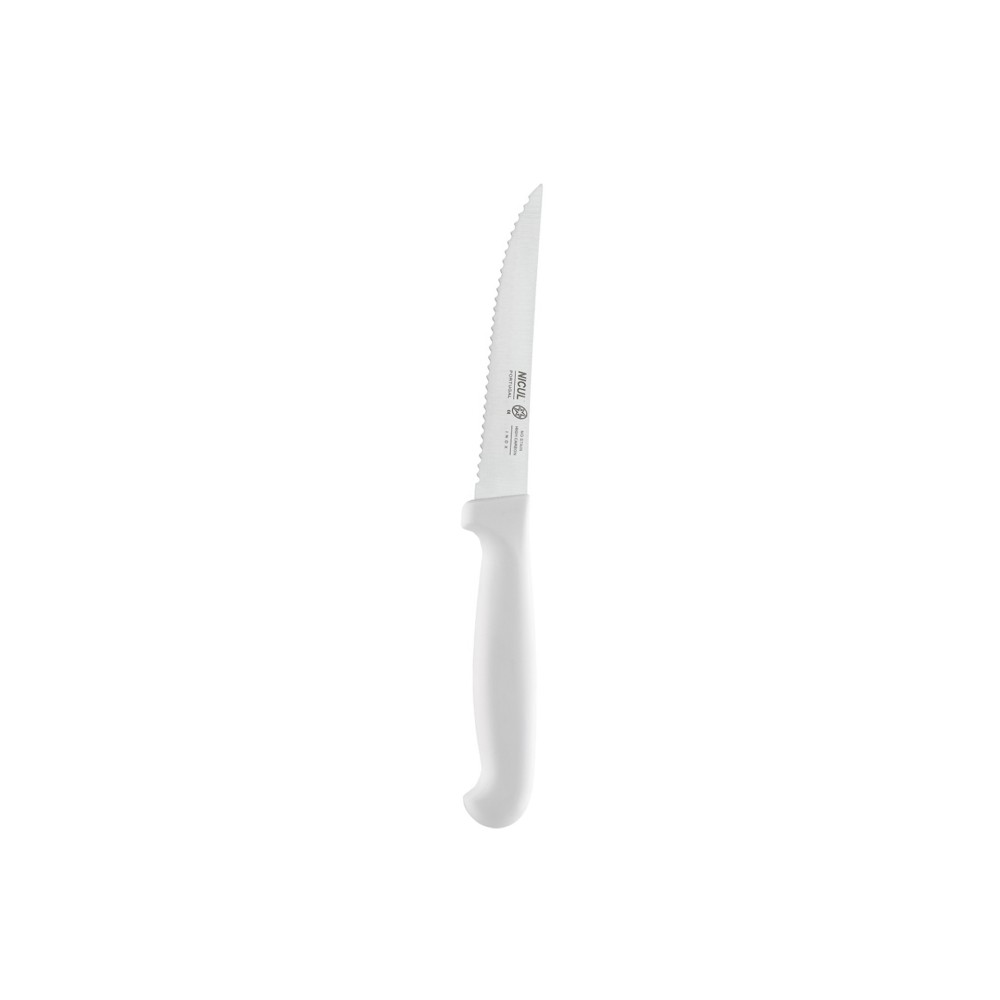 Faca Cozinha Serrilha Activa Cabo Branco 10cm