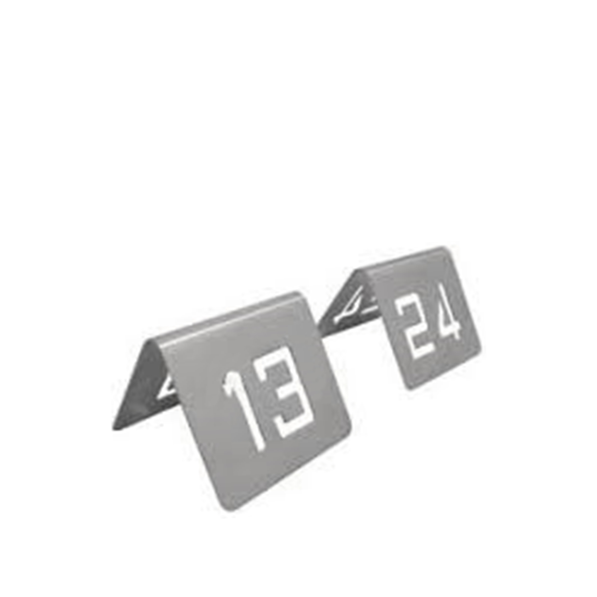 Número de Mesa Inox 13-24 6X5cm