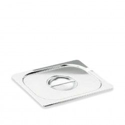 Tampa Inox com Orifcio Container Gn 1/6