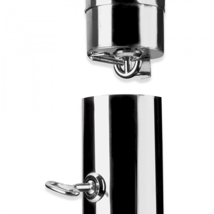 Cinzeiro Pé Inox Redondo 8X92cm Cinzeiro Pé Inox Redondo 8X92cm