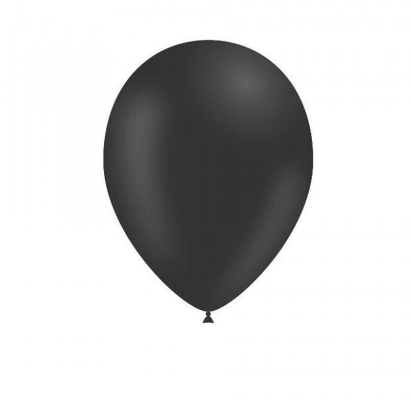 Balões Mr.Globo Preto Pack 12 Balões Mr.Globo Preto Pack 12