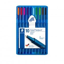 CANETA BALL STAEDTLER 0.7MM 437 10 CORES