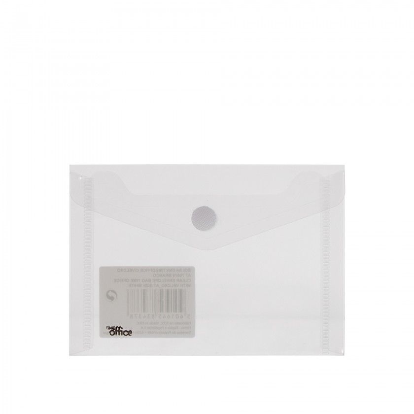 Bolsa Envelope Timeoffice com Velcro Branco A6