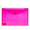 Bolsa Envelope Firmo com Velcro Vermelho A4