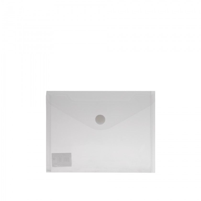 Bolsa Envelope Firmo com Velcro Transparente A5