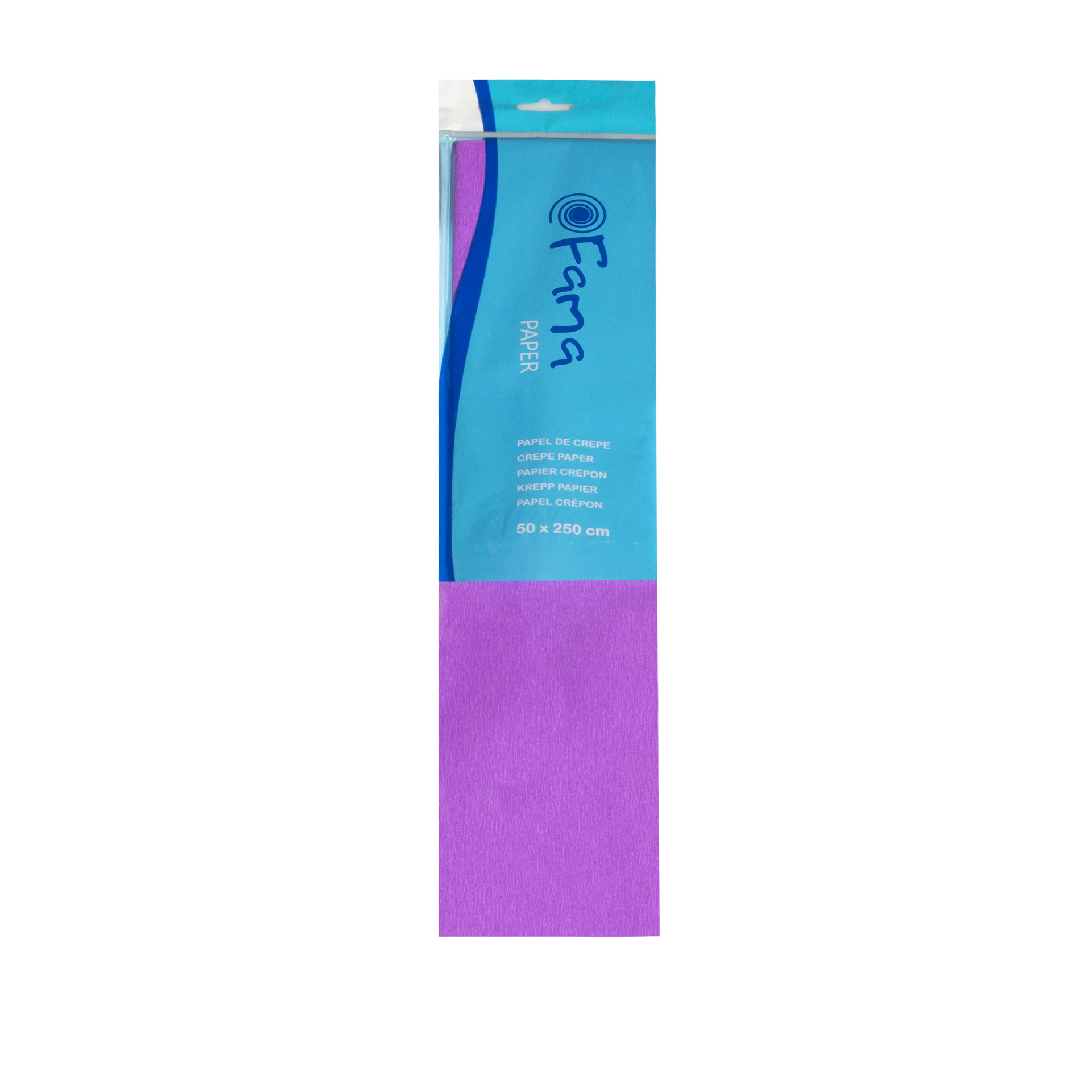 Papel Crepe Fama Lilás 50X250cm
