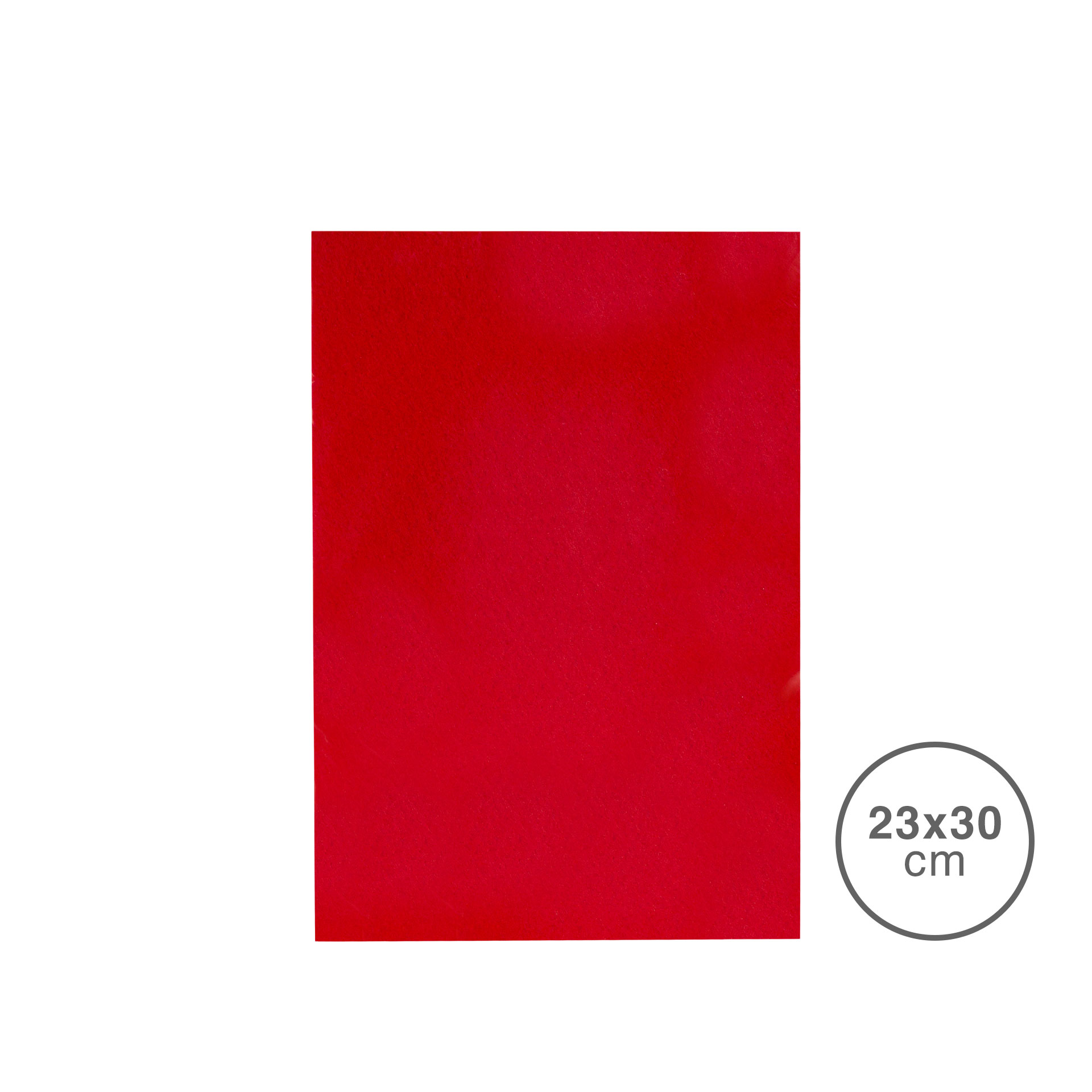 Folha Tecido Felpo Vermelho 23X30mm