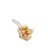 Cesto Servir Inox Dourado 10X8.5X6.5cm Cesto Servir Inox Dourado 10X8.5X6.5cm