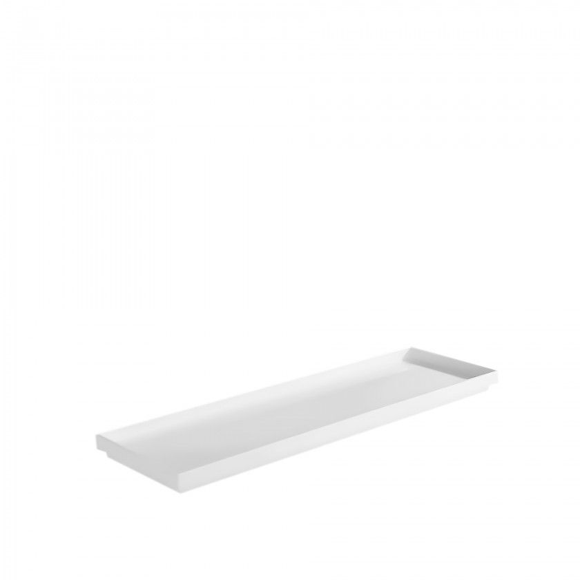 Bandeja Melamina Asia Plus Retangular Branca 53X16.2cm Bandeja Melamina Asia Plus Retangular Branca 53X16.2cm