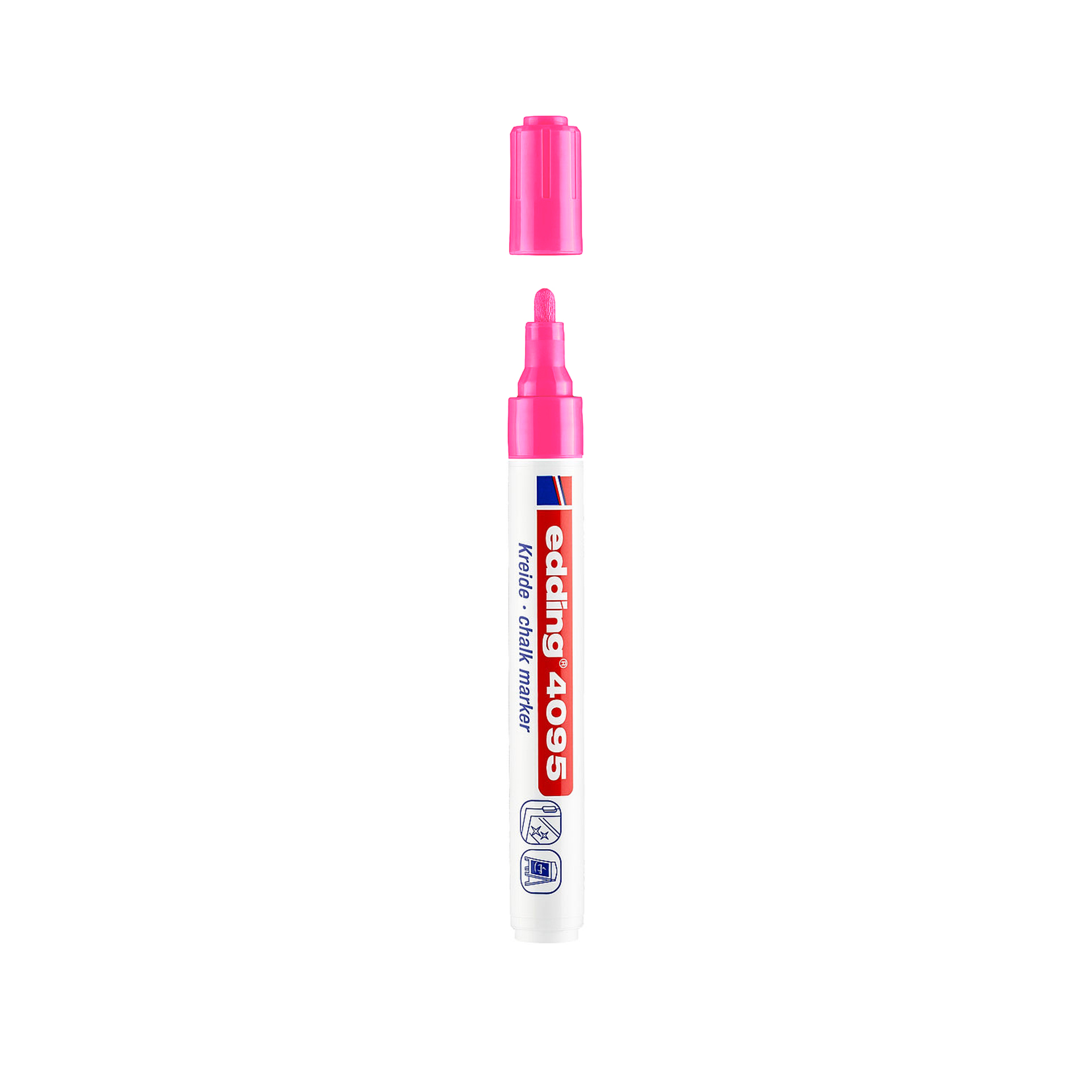 Marcador Edding Giz Rosa Flou