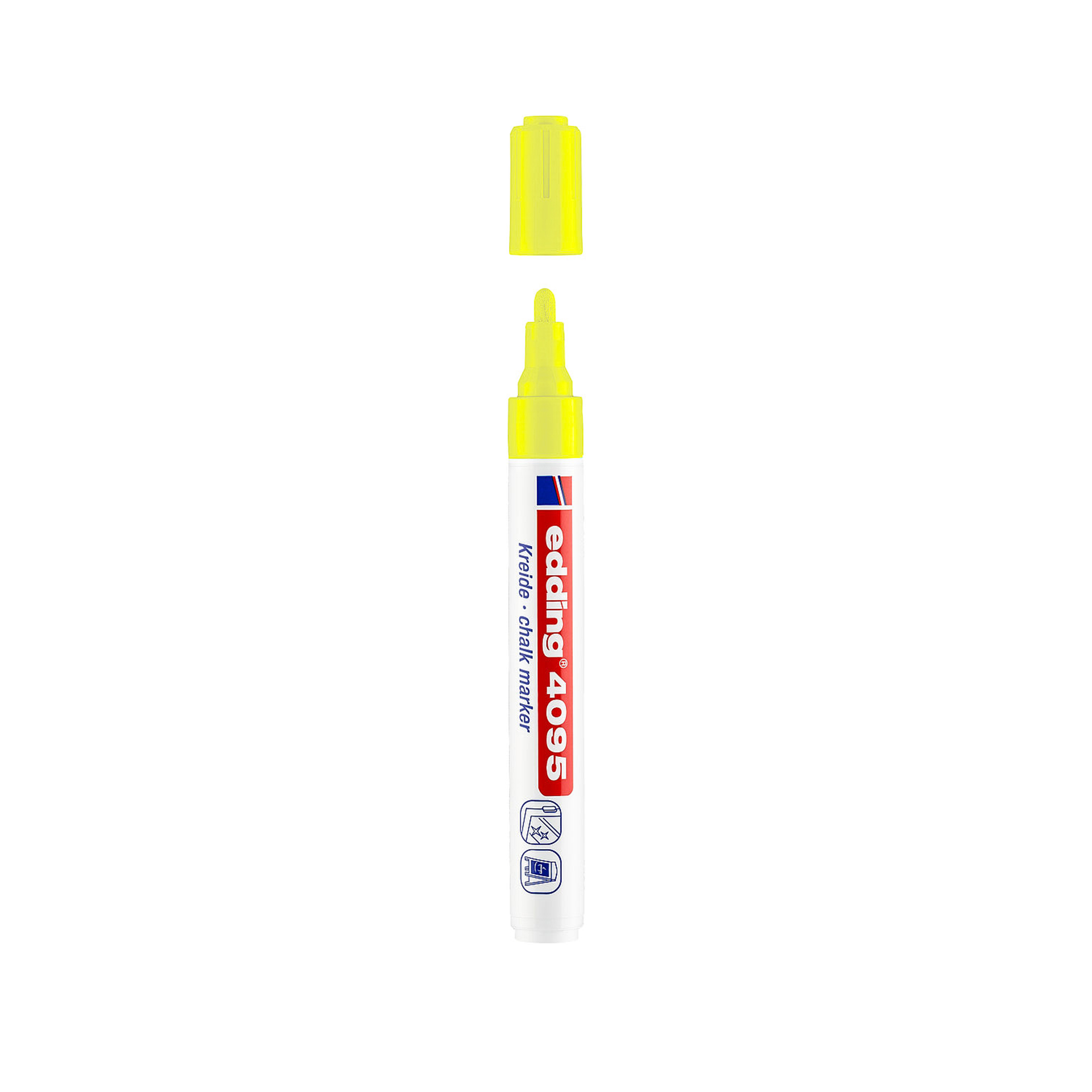 Marcador Edding Giz Amarelo Fluo
