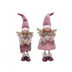 Anjo Cermica Com Vestido Rosa 50CM