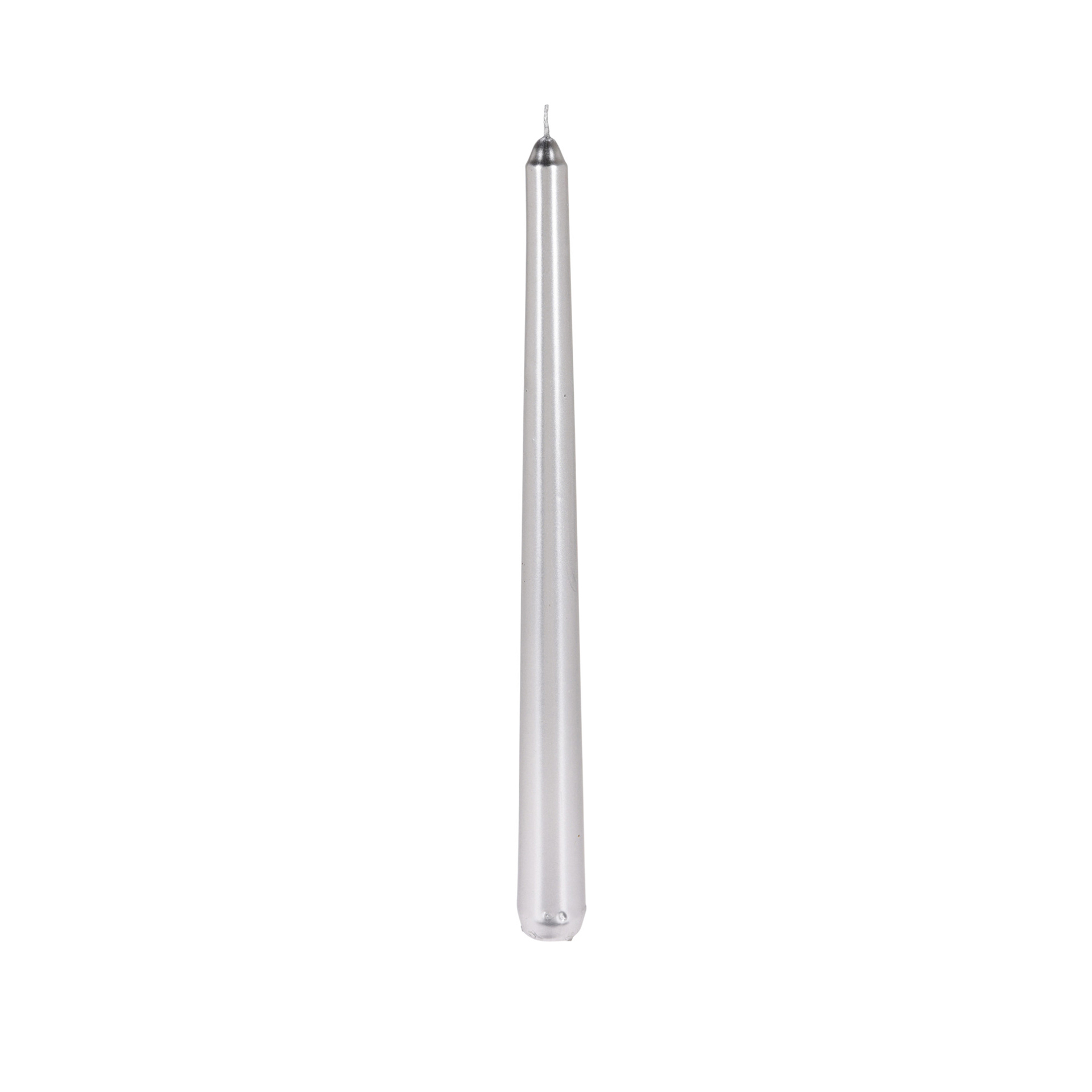 Vela Larga Prateada 25CM