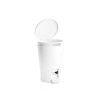 Balde WC com Pedal Diabolo Branco 5l 19X21X28.2cm