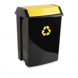 Contentor Reciclagem com Tampa Basculante Amarelo 50L / 40.5X33.5X57.5CM