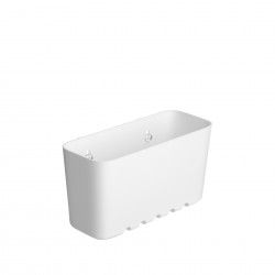 Cesto Pequeno Wc com Ventosas Standard Branco 20X8.5X11CM