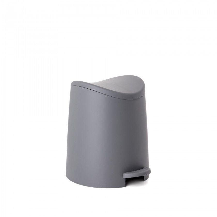 Balde WC com Pedal Standard Cinzento 3l 19X21.8X22.1cm