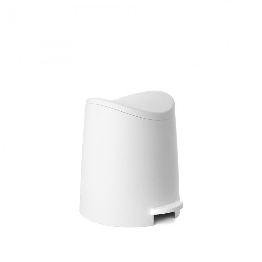 Balde WC com Pedal Standard Branco 3l 19X21.8X22.1cm