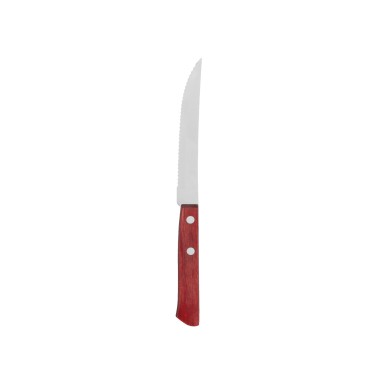 Faca Mesa Serrilha Cabo Madeira Polywood Pack 6