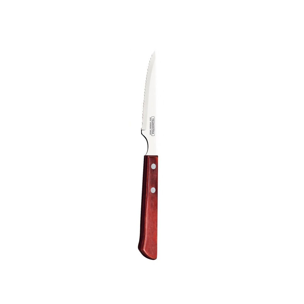 Faca Churrasco Cabo Madeira Polywood Pack 6
