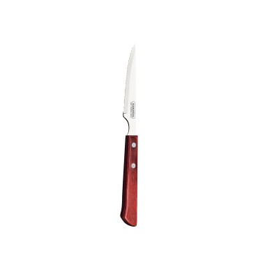 Faca Churrasco Cabo Madeira Polywood Pack 6