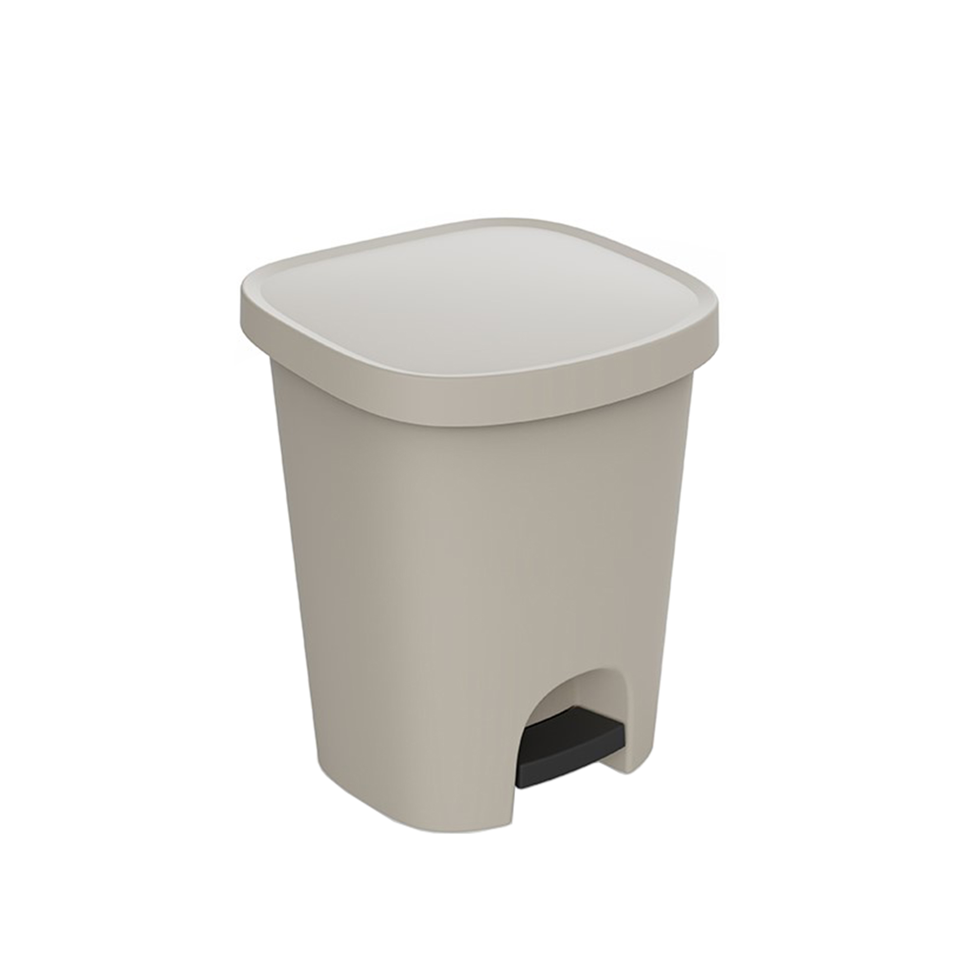 Balde Lixo com Pedal Plástico Quadrado 25l 35X30X42cm