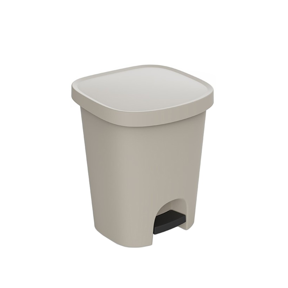 Balde Lixo com Pedal Plástico Quadrado 25l 35X30X42cm