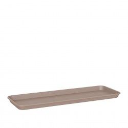 Prato Floreira Capri Xl Retangular 88.8X38X5.1cm Tortora Mat