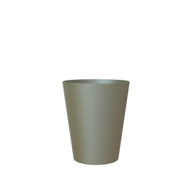 Vaso Porto Orquídia Ø12.7X15cm 1.2L Verde Seco