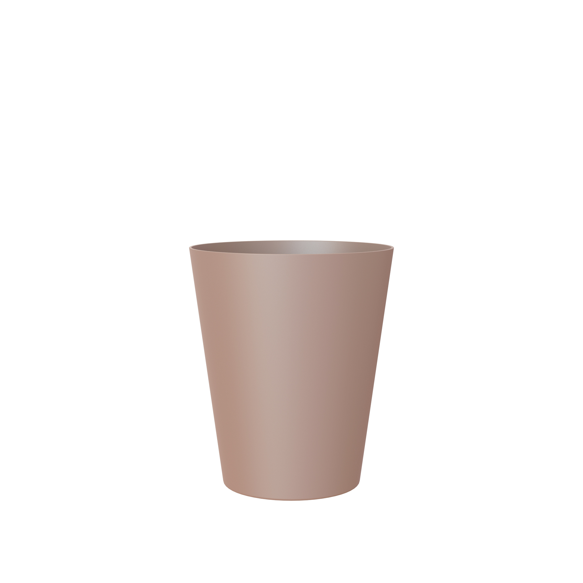 Vaso Porto Orquídia Ø12.7X15cm 1.2L Tortora Mate