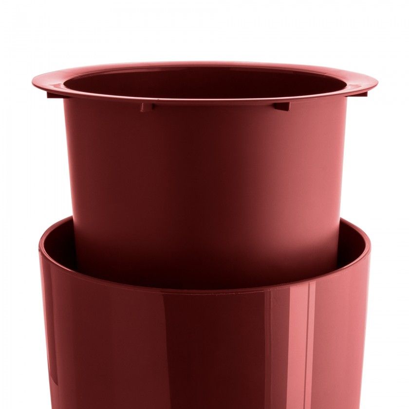 ARTEVASI Vaso Santorini 40 Cm – Design Rotondo Moderno – Colore Antracite – Per Interni Ed Esterni – Elegante E Sottile - 2
