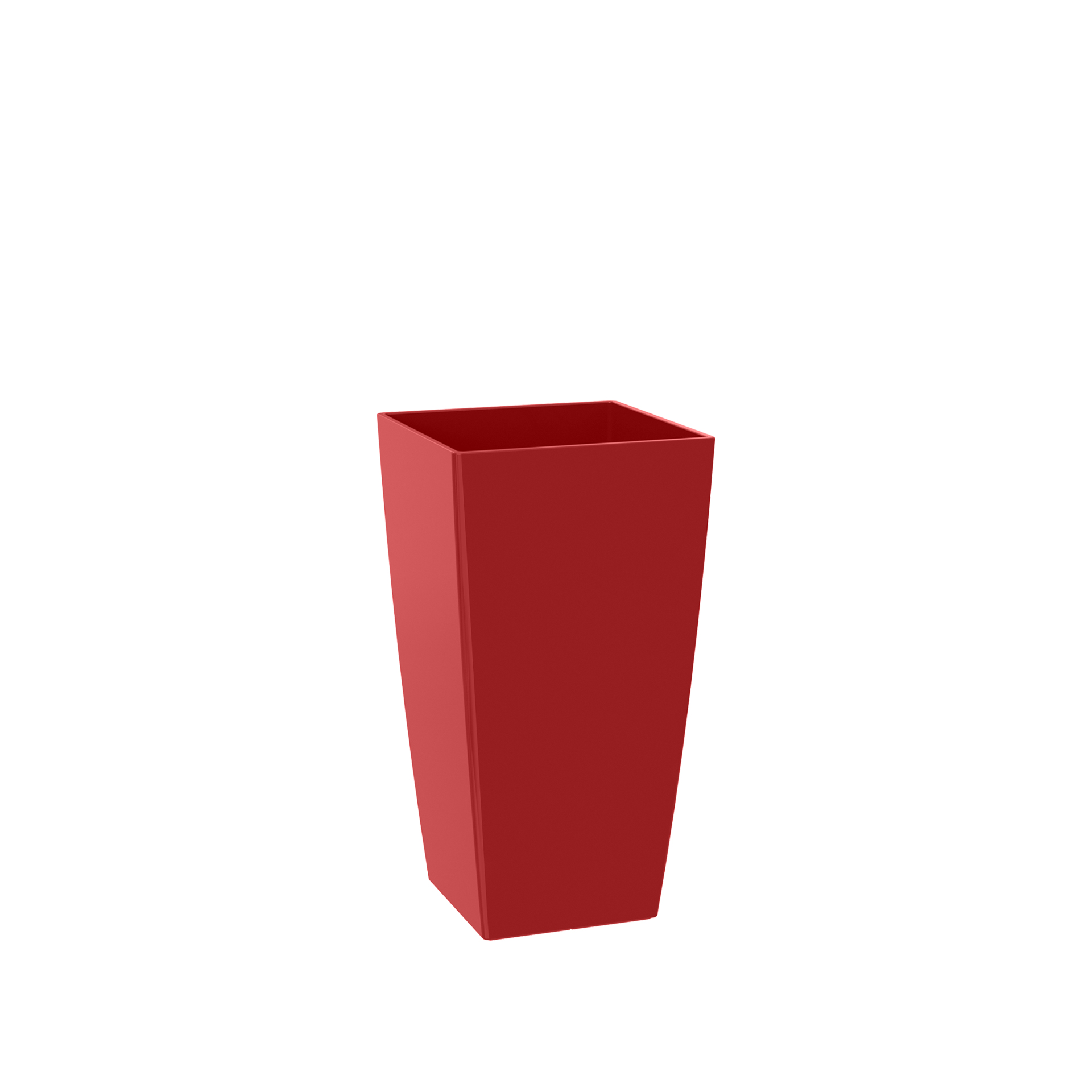 Vaso Pisa 14X14X26cm 3.5L Vermelho Escuro